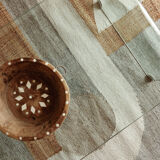 Woven carpet in jute and wool 240x170cm