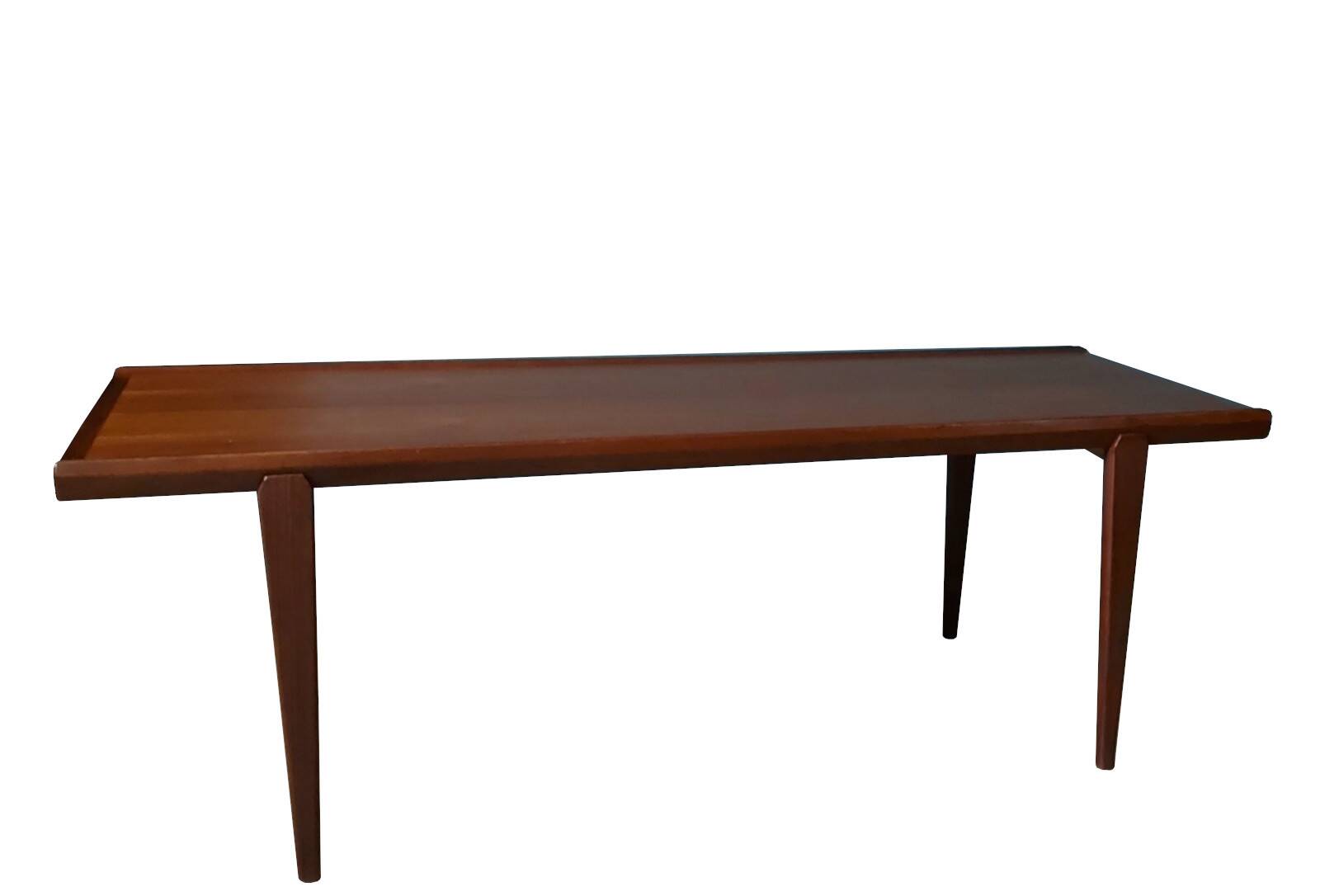 Danish design coffee table in solid teak
