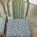 3 Baumann Argos chairs green 1990