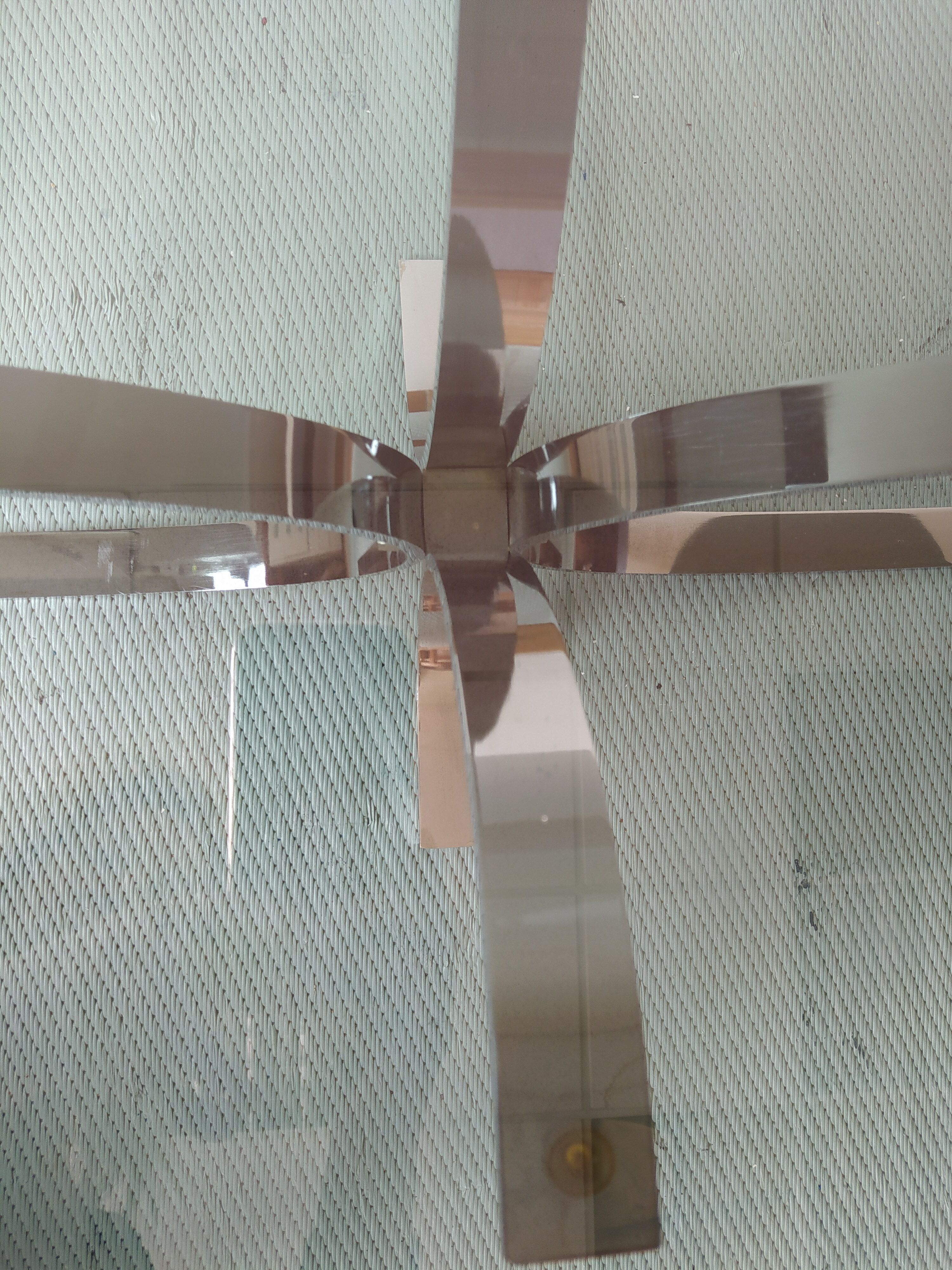 Orange coffee table smoked glass