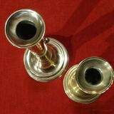 Set of 2 old torches candlesticks with binet Louis Philippe XIX 10th
