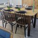 Antique farmhouse table in patinated solid wood - 178 cm