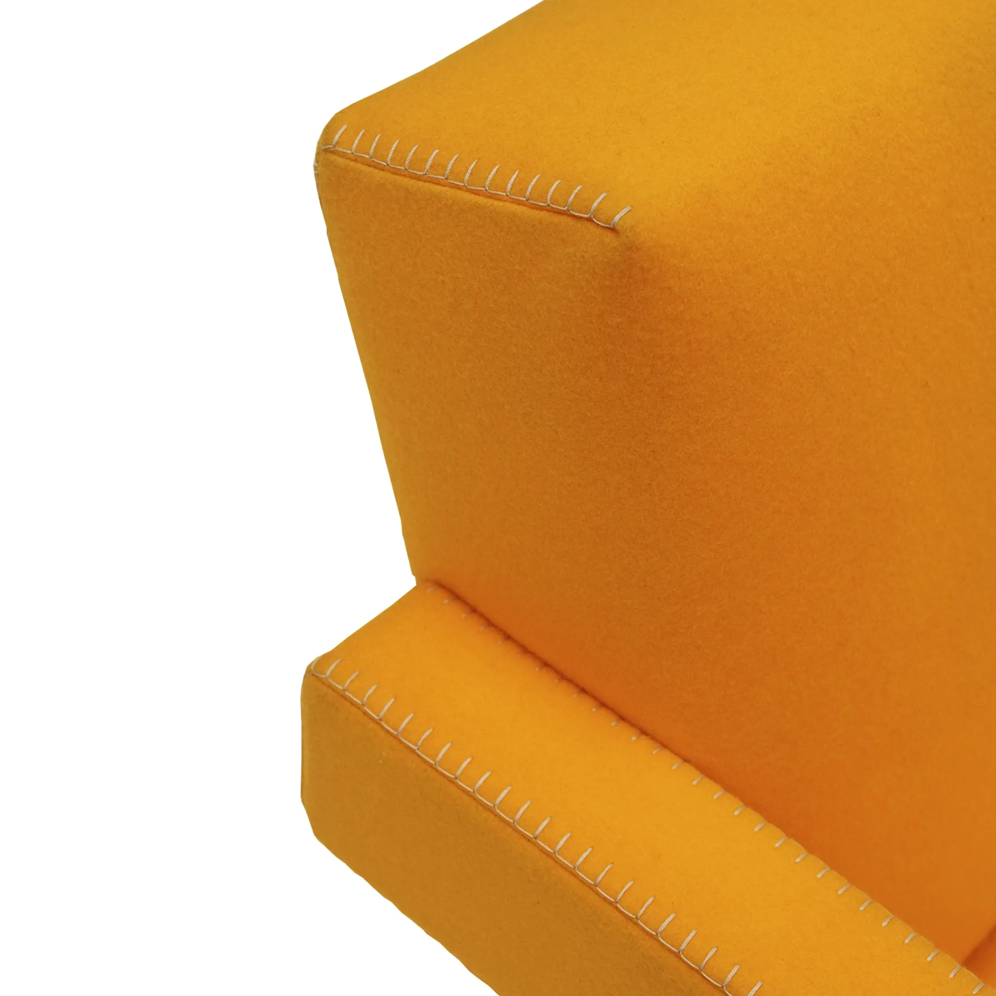 20th Century Thomas Rietveld Orange Wool Fabric Pair Of Utrecht Armchairs 1