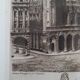 Painting lithograph engraving etching Brussels Town Hall