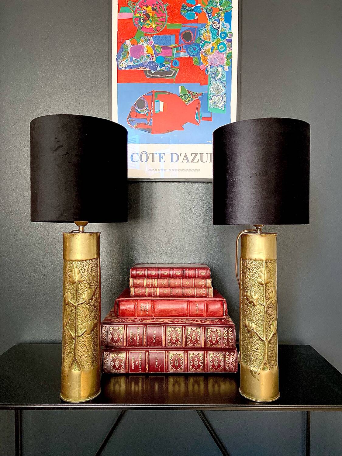 Pair of “Obus” lamps