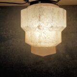 Clichy Glass Art Deco Ceiling Lamp 1925