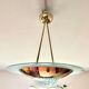 Suspension in gilded brass, Italian design from the 1970s.