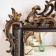 Old mirror Napoleon III black and gold