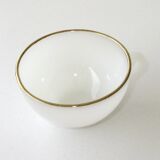 White opaline coffee service 6 cups and 6 under cups - Arcopal