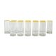 Set of highball glasses, Italian design, 1970s, manufactured in Italy