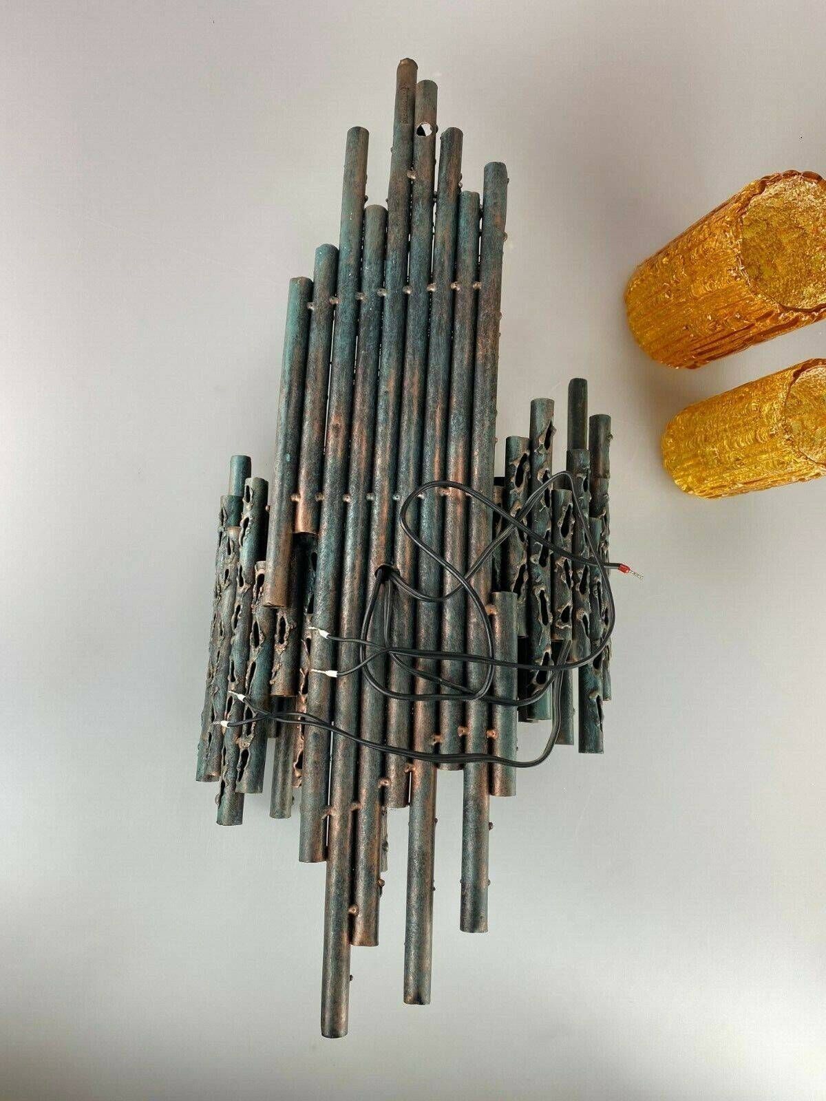 60s 70s Brutalist wall lamp Marcello Fantoni Wall Lamp Glass Design 60s