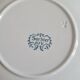 Set of 7 iron clay plates