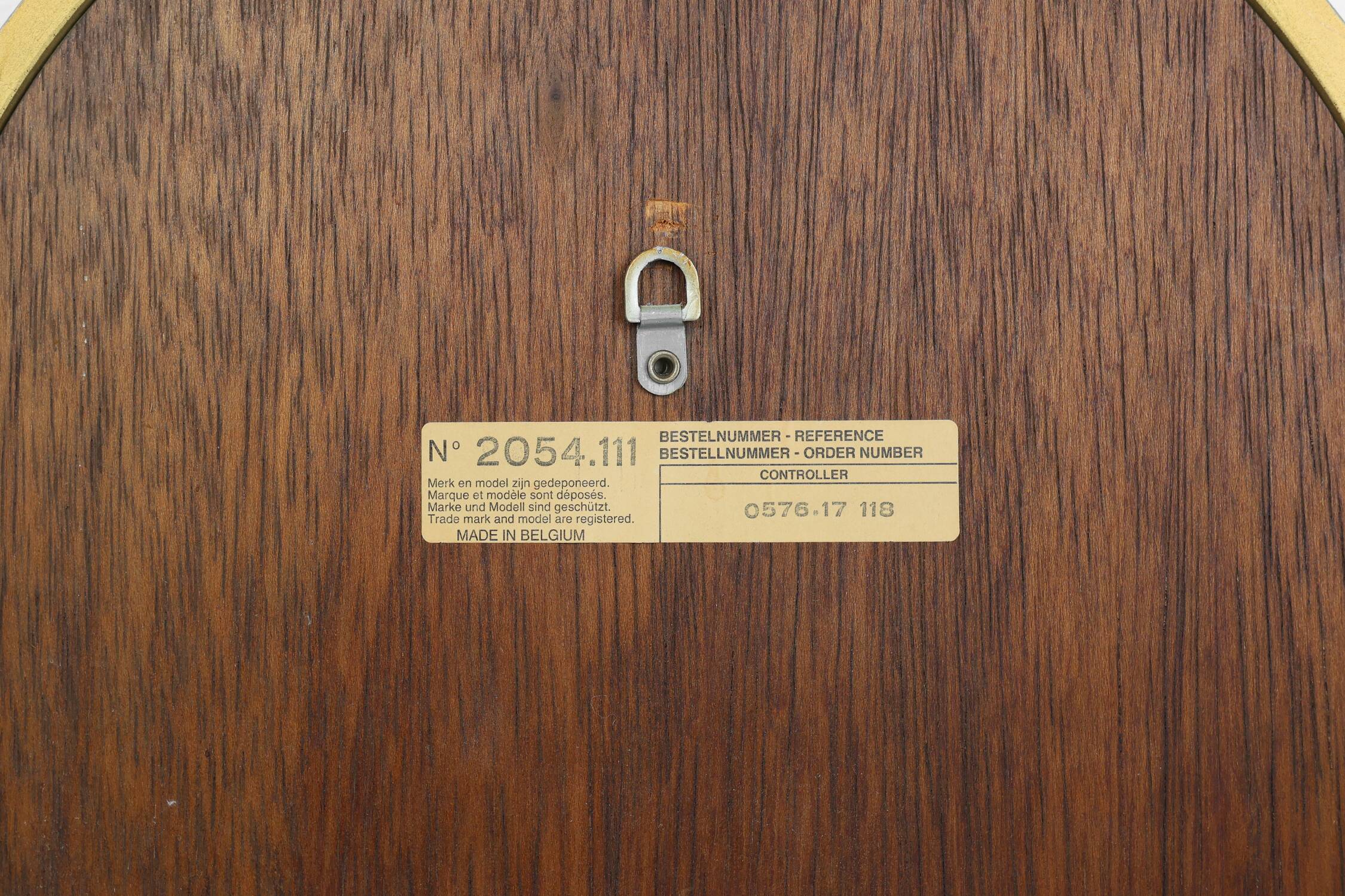 Large facet cut mirror with gilded frame by Deknudt, 1960s