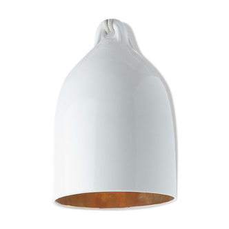 Suspension cloche porcelaine