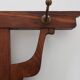 Art Nouveau Oak Coat Rack with Mirror and Floral Carvings, Belgium, circa 1