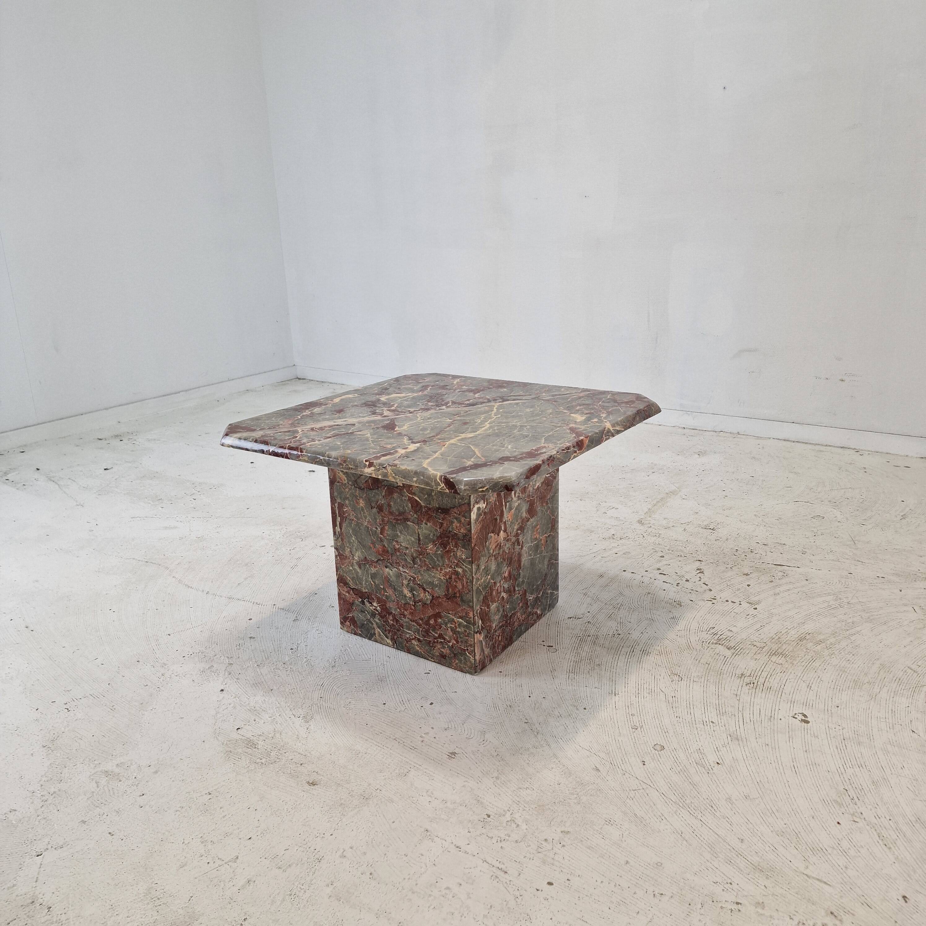 Italian Marble Coffee or Side Table, 1980s