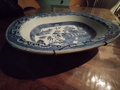 Plateau Centre de Table Antique Compagnie L'Inde Angleterre XIX Seconde