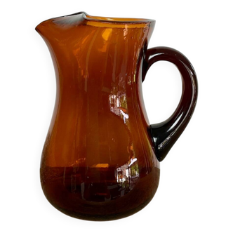 Vintage glass pitcher