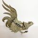 Pair of metal roosters