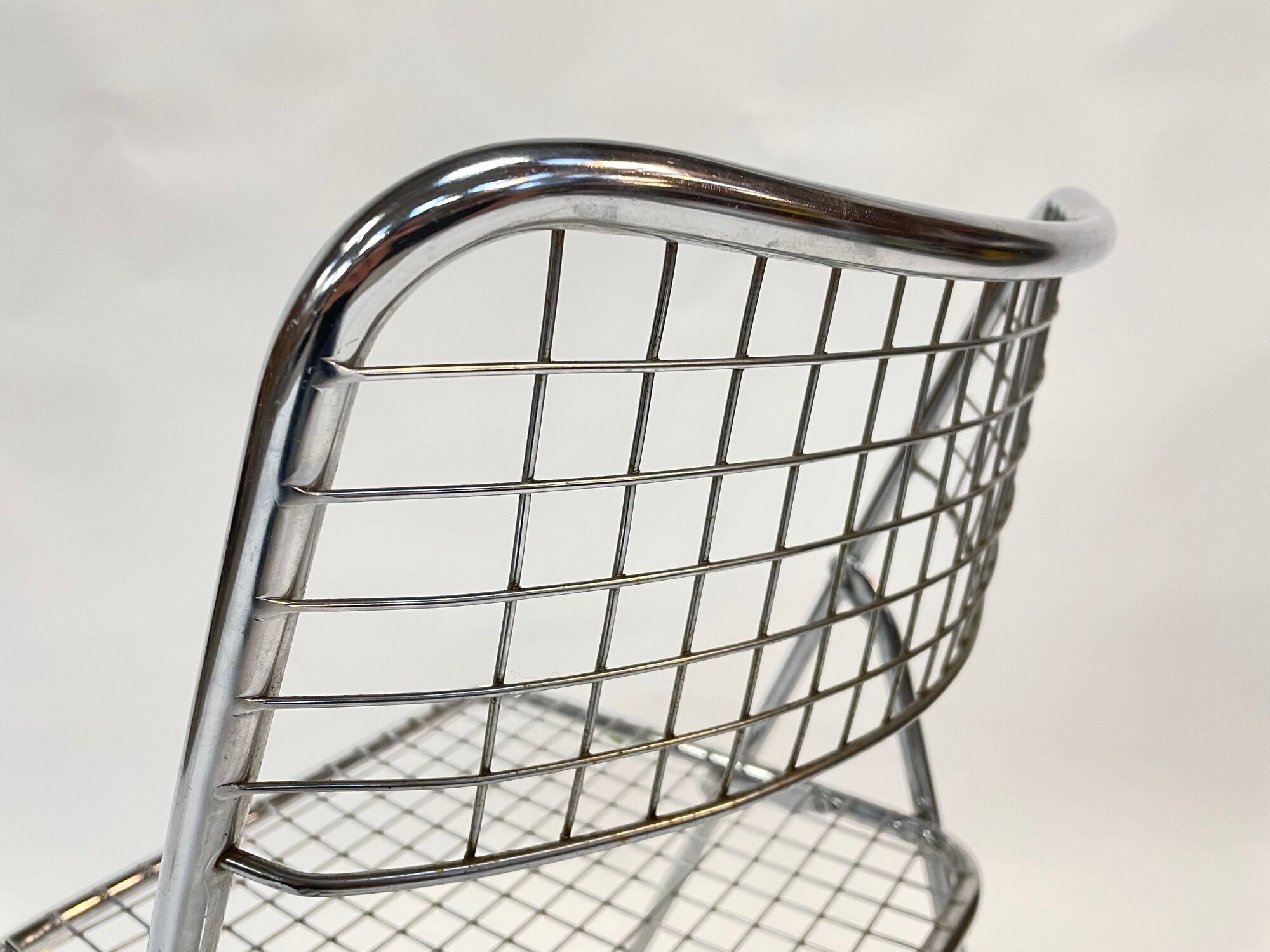 Set of four chrome folding chairs by Niels Gammelgaard for Ikea 1970