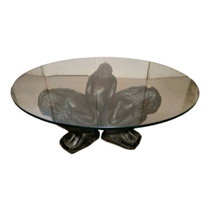 Table basse en verre