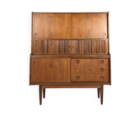 Danish teak highboard cabinet by Johannes Andersen 1960s