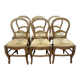 Série de 6 chaises paillées Louis Philippe