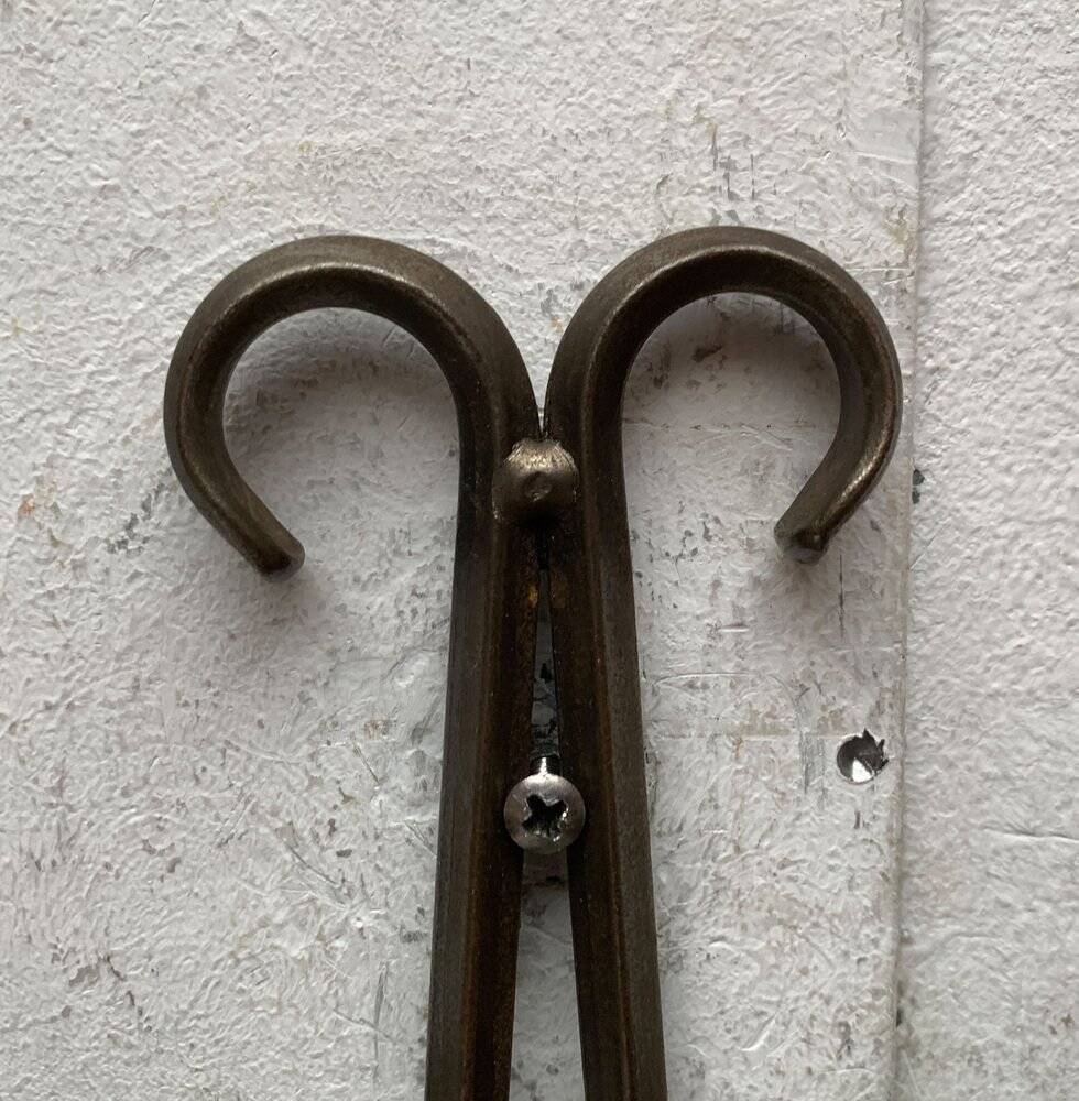 Vintage Swedish Wrought Iron Wall Candleholders from Ahrnebergs, Set of 2