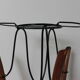 Porte plante design rotin metal années 50