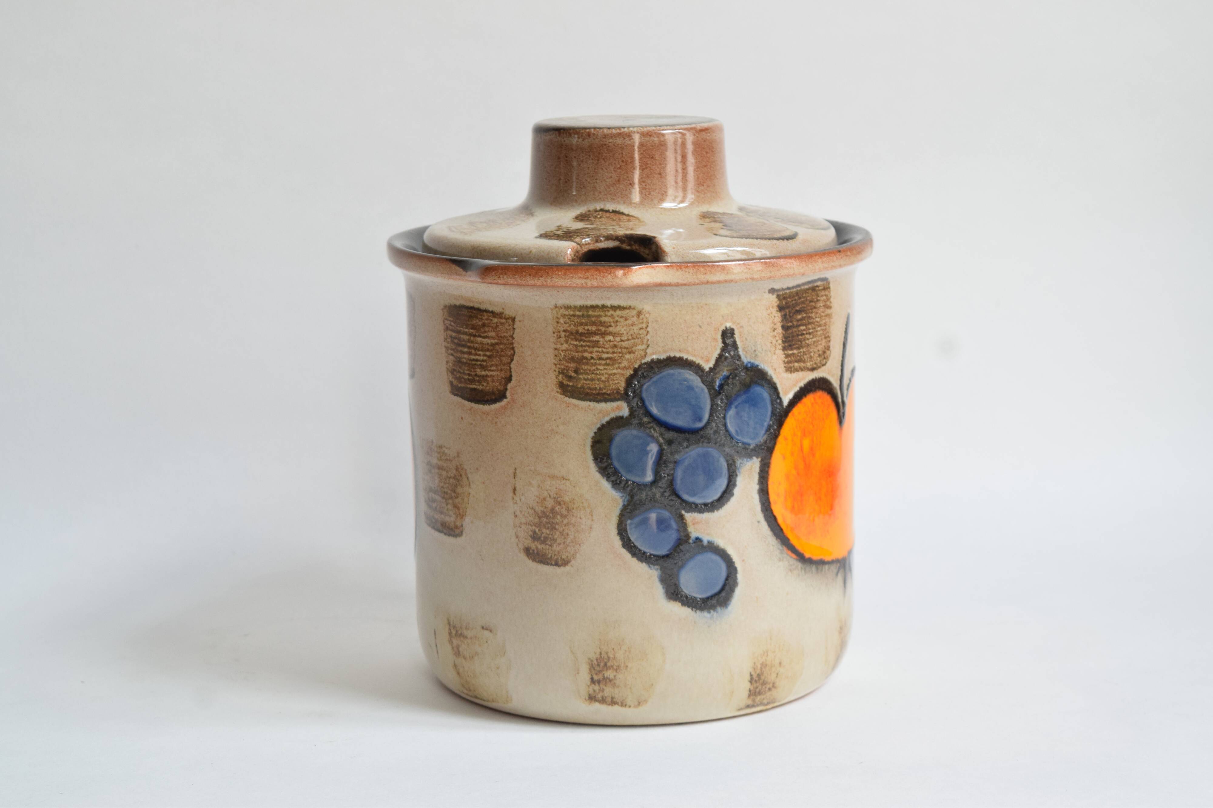 Scheurich Keramik - Model 860 - Vintage Cocktail Set - 1 Large Jug + 5 Cups - West Germany