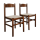 Pair of mulched bistro chairs