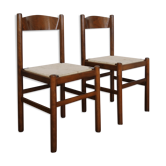 Pair of mulched bistro chairs