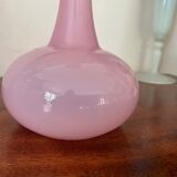 Vase en opaline  rose 32,5cm
