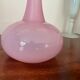 Pink opaline vase 32,5cm