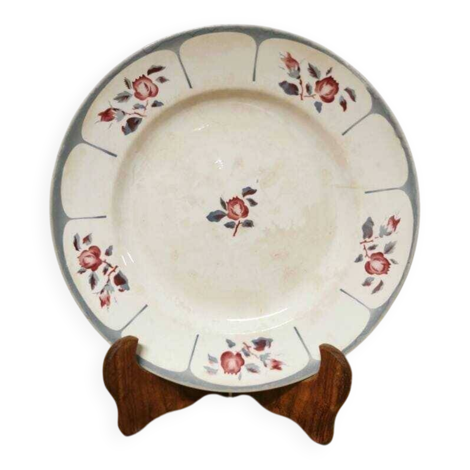 Digoin Sarreguemines round dish - "NINETTE" model