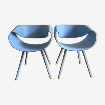 Paire de chaises bleu Züco