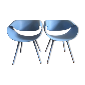 Paire de chaises bleu Züco