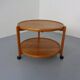 Danish Teak Bar Cart with Removable Tray, 1960s