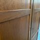 Vintage Parisian solid oak cabinet