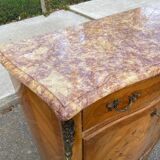 Curved secretary in Louis XV marquetry