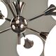 Space Age Sputnik chandelier with 6 lights, 50s-60s