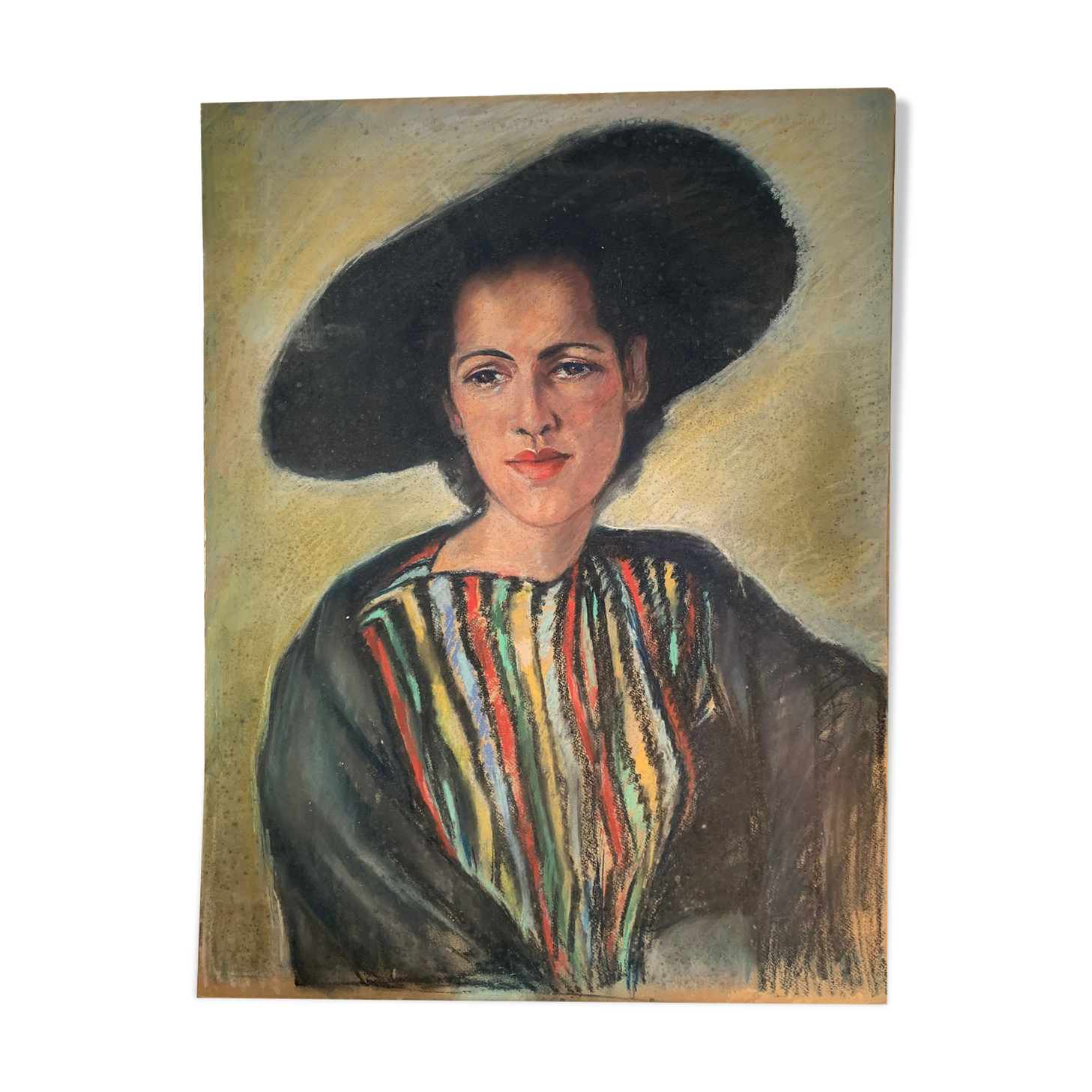 Portrait of Lady in Pastel by Marie Terlamen