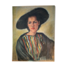 Portrait of Lady in Pastel by Marie Terlamen