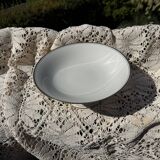 Porcelain fruit bowl, gilded