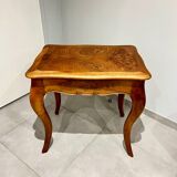 Louis XV style table in burr walnut and walnut