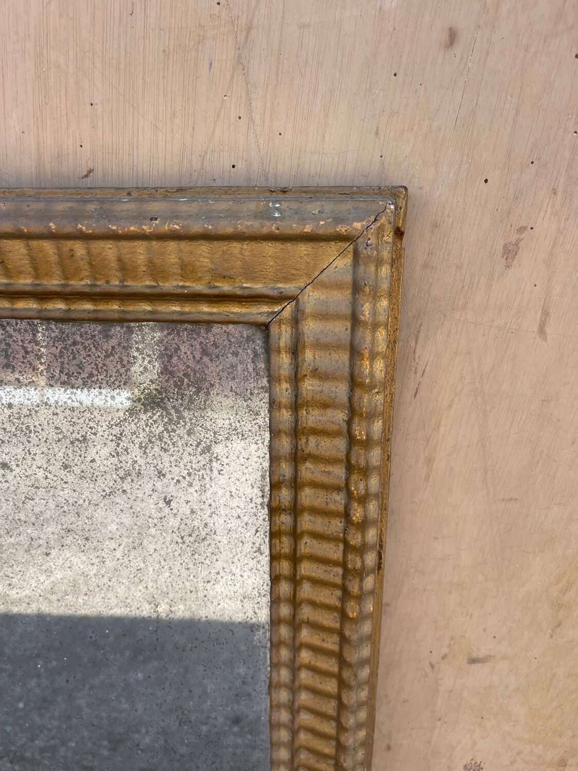 Mirror period louis XVI late eighteenth hau 60 x 44 cm