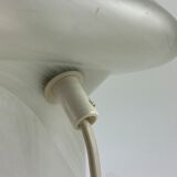 White clear glass peill and putzler mushroom table lamp