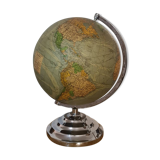 Vintage Globe Earth Perrina 1950-60 bright (Glass - chrome)