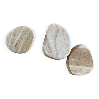 Solid oak coat hooks