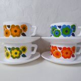 4 arcopal LOTUS cups